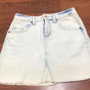 Wild Fable Denim Washed Out Skirt, size 6